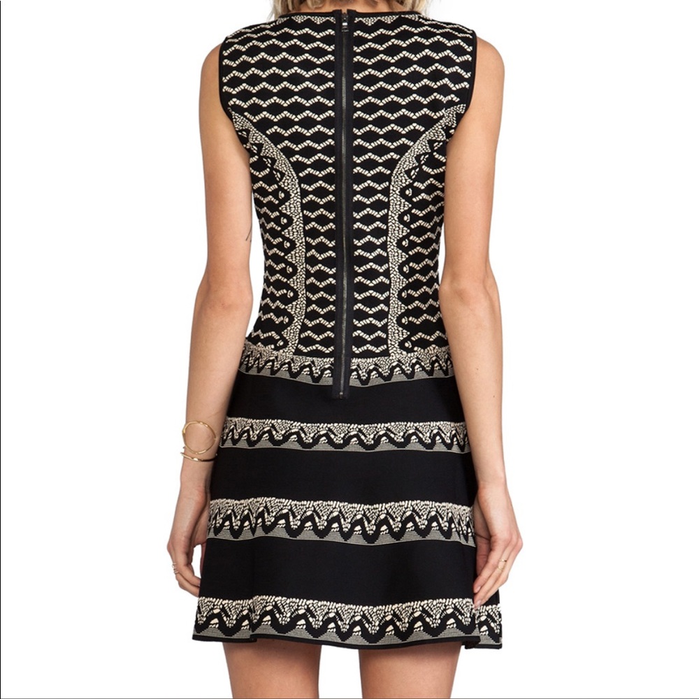 BCBGMaxazria Wilma black nude dress - Picture 8 of 13